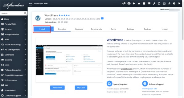 CPanel'de WordPress kurulumu